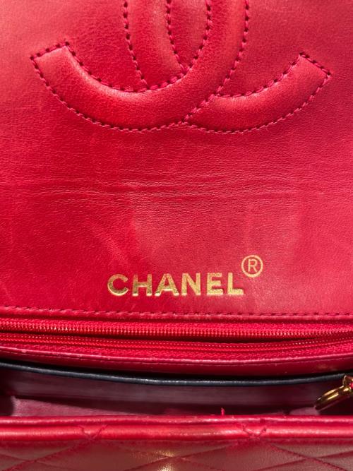 CHANEL（シャネル）CHANEL (シャネル) マトラッセ17/チェーンミニショルダーバッグ レッド サイズ:17の古着・服飾アイテム