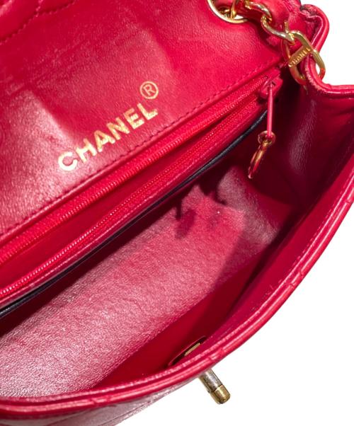 CHANEL（シャネル）CHANEL (シャネル) マトラッセ17/チェーンミニショルダーバッグ レッド サイズ:17の古着・服飾アイテム