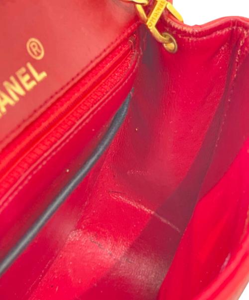 CHANEL（シャネル）CHANEL (シャネル) マトラッセ17/チェーンミニショルダーバッグ レッド サイズ:17の古着・服飾アイテム