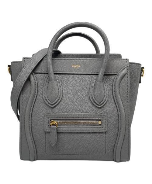 CELINE（セリーヌ）CELINE (セリーヌ) ラゲージナノ/ショルダーバッグ ネイビーの古着・服飾アイテム