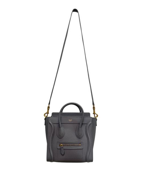CELINE（セリーヌ）CELINE (セリーヌ) ラゲージナノ/ショルダーバッグ ネイビーの古着・服飾アイテム