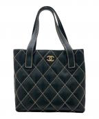 CHANELシャネル）の古着「Wild stitch ワイルドステッチトートバッグ」｜ブラック