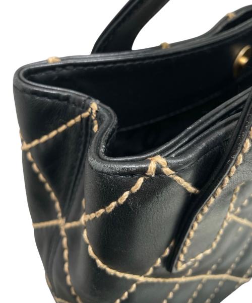 CHANEL（シャネル）CHANEL (シャネル) Wild stitch ワイルドステッチトートバッグ ブラックの古着・服飾アイテム
