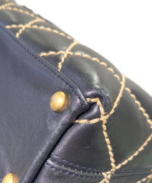 CHANEL（シャネル）CHANEL (シャネル) Wild stitch ワイルドステッチトートバッグ ブラックの古着・服飾アイテム