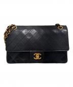 CHANELシャネル）の古着「Classic Matelassé Bag マトラッセ25 チェーンショルダーバッグ」｜ブラック
