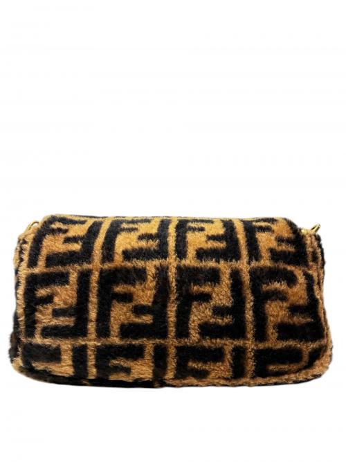 FENDI（フェンディ）FENDI (フェンディ) ワンショルダーバッグ ブラウン×ブラックの古着・服飾アイテム