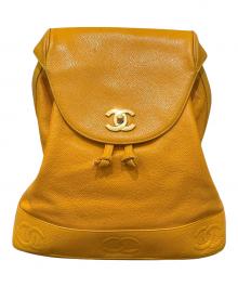 CHANEL（シャネル）の古着「トリプルココマークリュック」｜オレンジ