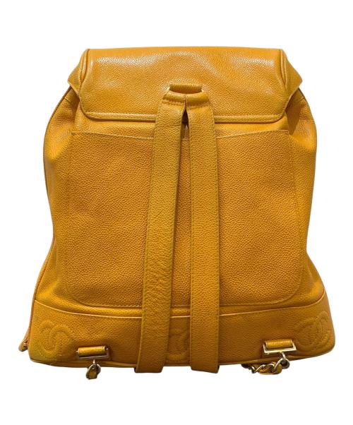 CHANEL（シャネル）CHANEL (シャネル) トリプルココマークリュック オレンジの古着・服飾アイテム