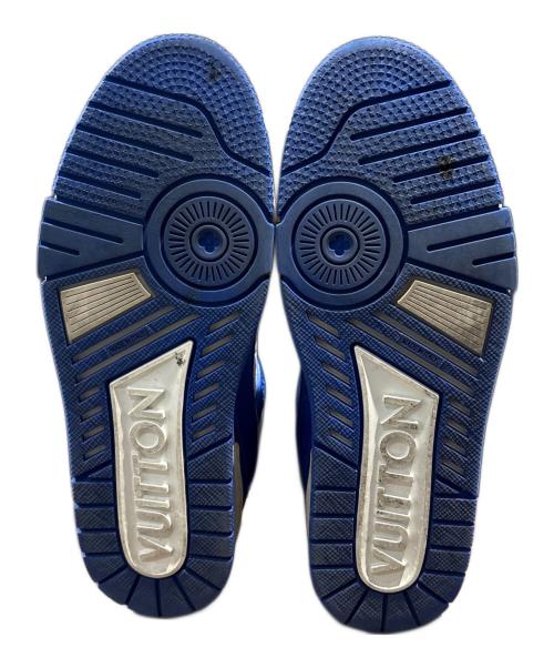 LOUIS VUITTON（ルイ ヴィトン）LOUIS VUITTON (ルイ ヴィトン) LVトレイナーラインスニーカー ブルー×ホワイト サイズ:8の古着・服飾アイテム