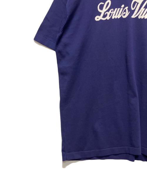 LOUIS VUITTON（ルイ ヴィトン）LOUIS VUITTON (ルイ ヴィトン) インサイドアウトロゴニットTシャツ ネイビー サイズ:Ｌの古着・服飾アイテム