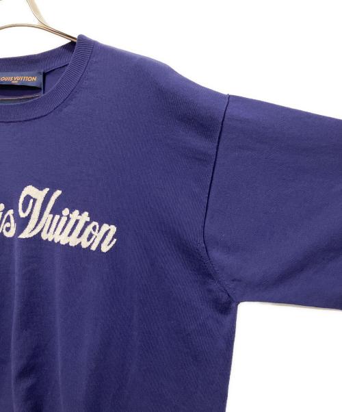LOUIS VUITTON（ルイ ヴィトン）LOUIS VUITTON (ルイ ヴィトン) インサイドアウトロゴニットTシャツ ネイビー サイズ:Ｌの古着・服飾アイテム