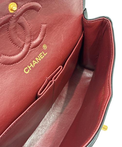 CHANEL（シャネル）CHANEL (シャネル) Matelassé Bag マトラッセ23 Wフラップチェーンショルダーバッグ ブラック×ゴールド金具 サイズ:23の古着・服飾アイテム