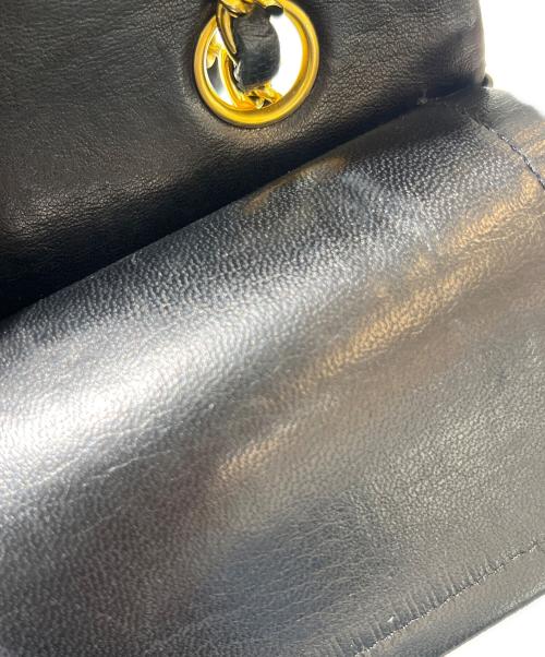 CHANEL（シャネル）CHANEL (シャネル) Matelassé Bag マトラッセ23 Wフラップチェーンショルダーバッグ ブラック×ゴールド金具 サイズ:23の古着・服飾アイテム