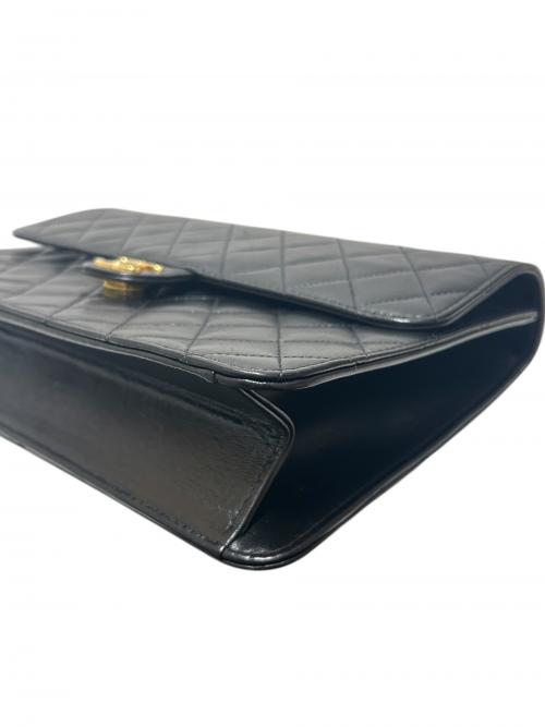 CHANEL（シャネル）CHANEL (シャネル) マトラッセ プッシュロックチェーンショルダーバッグ ブラック サイズ:-の古着・服飾アイテム