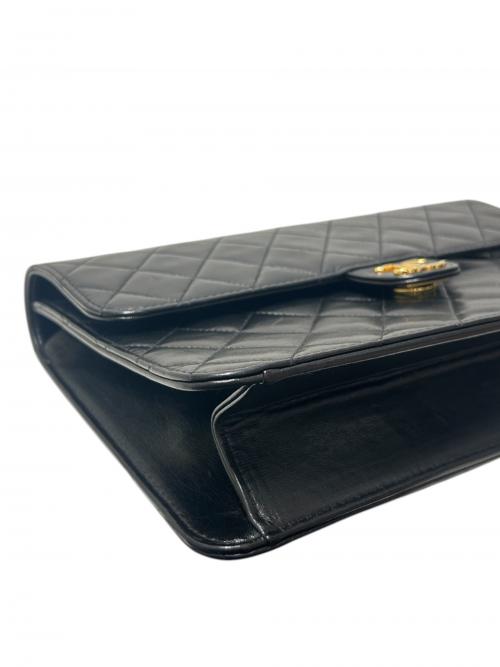 CHANEL（シャネル）CHANEL (シャネル) マトラッセ プッシュロックチェーンショルダーバッグ ブラック サイズ:-の古着・服飾アイテム