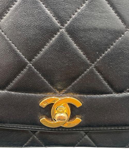 CHANEL（シャネル）CHANEL (シャネル) ダイアナフラップ マトラッセ25 ブラック サイズ:25/ミディアムの古着・服飾アイテム