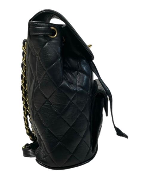 CHANEL（シャネル）CHANEL (シャネル) ココマーク マトラッセ チェーンショルダー バッグパック ブラックの古着・服飾アイテム