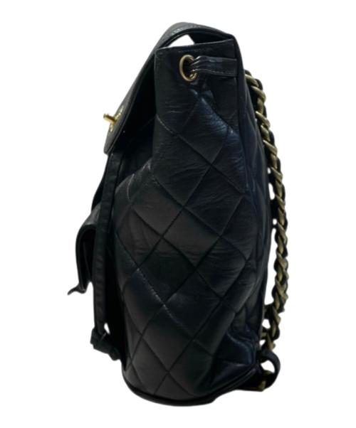 CHANEL（シャネル）CHANEL (シャネル) ココマーク マトラッセ チェーンショルダー バッグパック ブラックの古着・服飾アイテム