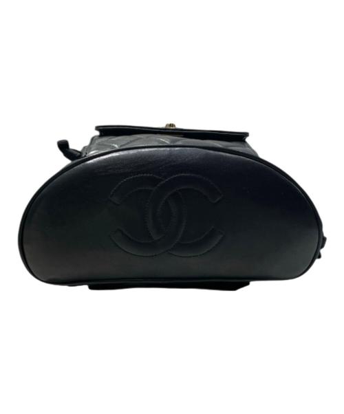 CHANEL（シャネル）CHANEL (シャネル) ココマーク マトラッセ チェーンショルダー バッグパック ブラックの古着・服飾アイテム