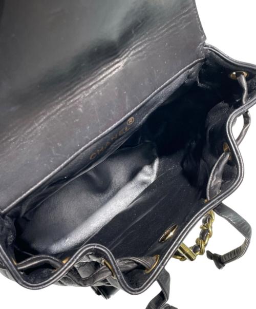 CHANEL（シャネル）CHANEL (シャネル) ココマーク マトラッセ チェーンショルダー バッグパック ブラックの古着・服飾アイテム
