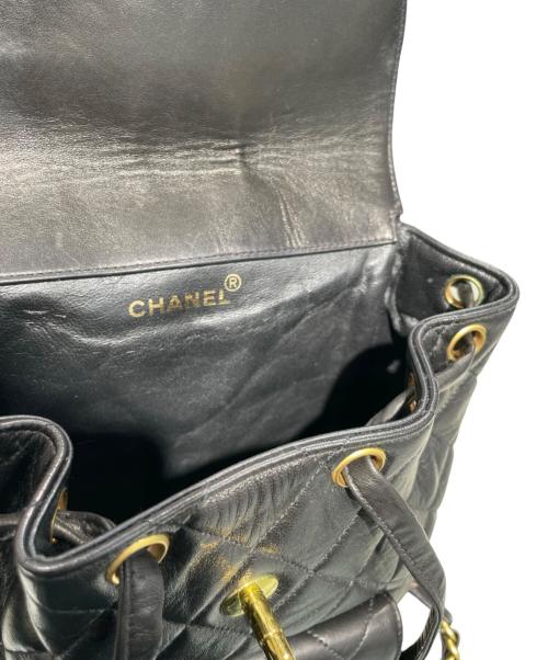 CHANEL（シャネル）CHANEL (シャネル) ココマーク マトラッセ チェーンショルダー バッグパック ブラックの古着・服飾アイテム