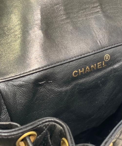 CHANEL（シャネル）CHANEL (シャネル) ココマーク マトラッセ チェーンショルダー バッグパック ブラックの古着・服飾アイテム