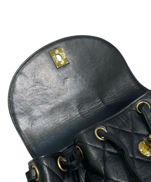 CHANEL（シャネル）CHANEL (シャネル) ココマーク マトラッセ チェーンショルダー バッグパック ブラックの古着・服飾アイテム