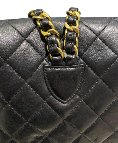 CHANEL（シャネル）CHANEL (シャネル) ココマーク マトラッセ チェーンショルダー バッグパック ブラックの古着・服飾アイテム