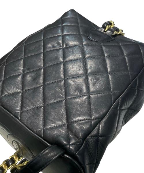 CHANEL（シャネル）CHANEL (シャネル) ココマーク マトラッセ チェーンショルダー バッグパック ブラックの古着・服飾アイテム