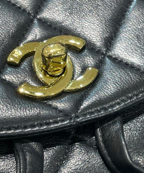 CHANEL（シャネル）CHANEL (シャネル) ココマーク マトラッセ チェーンショルダー バッグパック ブラックの古着・服飾アイテム