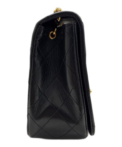 CHANEL（シャネル）CHANEL (シャネル) フルフラップ マトラッセ ターンロック ショルダーバッグ/Full Flap Matelassé Turn-Lock Chain Shoulder Bag ブラック サイズ:23の古着・服飾アイテム