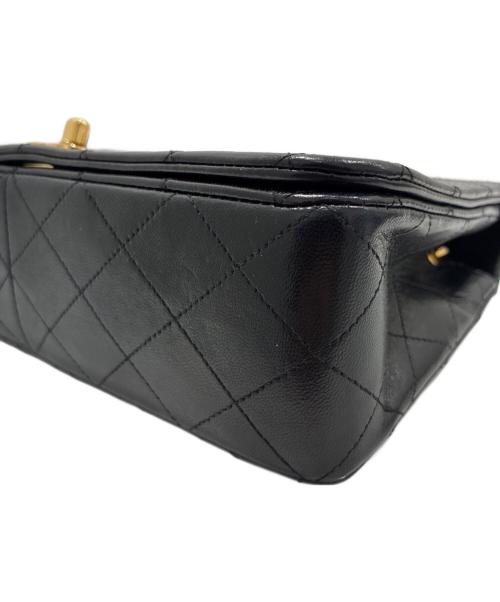 CHANEL（シャネル）CHANEL (シャネル) フルフラップ マトラッセ ターンロック ショルダーバッグ/Full Flap Matelassé Turn-Lock Chain Shoulder Bag ブラック サイズ:23の古着・服飾アイテム