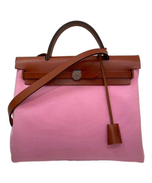 HERMES（エルメス）HERMES (エルメス) エールバッグジップPM ピンク サイズ:PMの古着・服飾アイテム