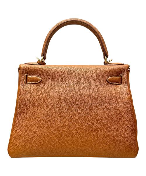 HERMES（エルメス）HERMES (エルメス) ケリー28 内縫い/ゴールド金具/トゴ/ゴールド/	A刻印/2017年 ゴールド サイズ:28の古着・服飾アイテム