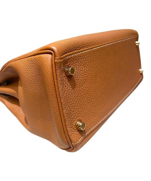 HERMES（エルメス）HERMES (エルメス) ケリー28 内縫い/ゴールド金具/トゴ/ゴールド/	A刻印/2017年 ゴールド サイズ:28の古着・服飾アイテム