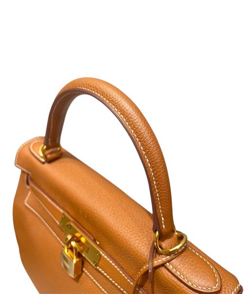 HERMES（エルメス）HERMES (エルメス) ケリー28 内縫い/ゴールド金具/トゴ/ゴールド/	A刻印/2017年 ゴールド サイズ:28の古着・服飾アイテム