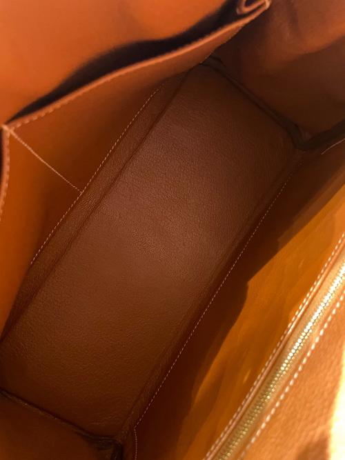 HERMES（エルメス）HERMES (エルメス) kelly 28/ケリー28 内縫い/ゴールド金具/トゴ/ゴールド/	A刻印/2017年 ゴールド サイズ:28の古着・服飾アイテム