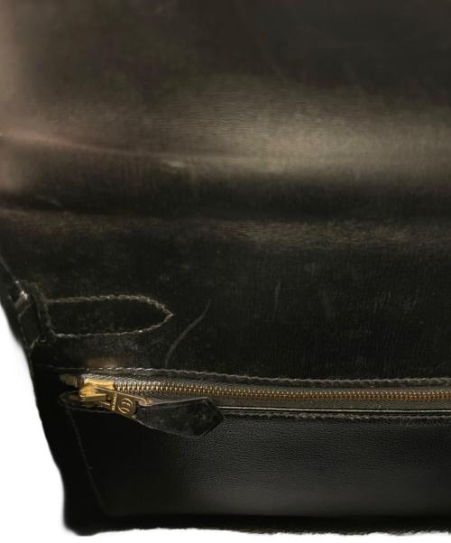 HERMES（エルメス）HERMES (エルメス) ケリー32 外縫い/ゴールド金具/ボックスカーフ/ブラック/□Y刻印：1995年製造 ブラック サイズ:32の古着・服飾アイテム
