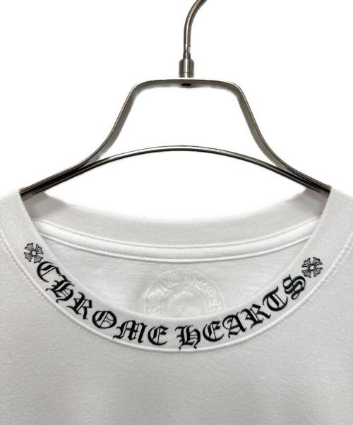 CHROME HEARTS（クロムハーツ）CHROME HEARTS (クロムハーツ) ネックロゴポケットTシャツ ホワイト サイズ:XLの古着・服飾アイテム