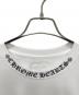 中古・古着 CHROME HEARTS (クロムハーツ) ネックロゴポケットTシャツ ホワイト サイズ:XL：75000円