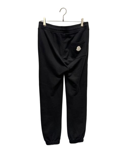 MONCLER（モンクレール）MONCLER (モンクレール) ロゴスウェットパンツ ブラック サイズ:Ｓの古着・服飾アイテム