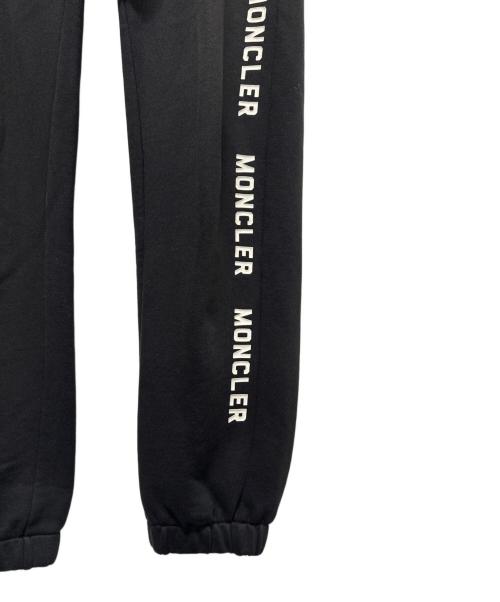 MONCLER（モンクレール）MONCLER (モンクレール) ロゴスウェットパンツ ブラック サイズ:Ｓの古着・服飾アイテム