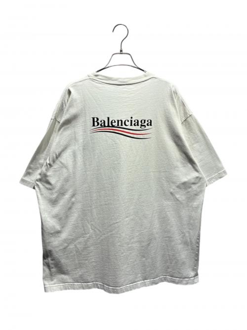 BALENCIAGA（バレンシアガ）BALENCIAGA (バレンシアガ) キャンペーンロゴTシャツ/半袖/620969 ホワイト サイズ:XLの古着・服飾アイテム