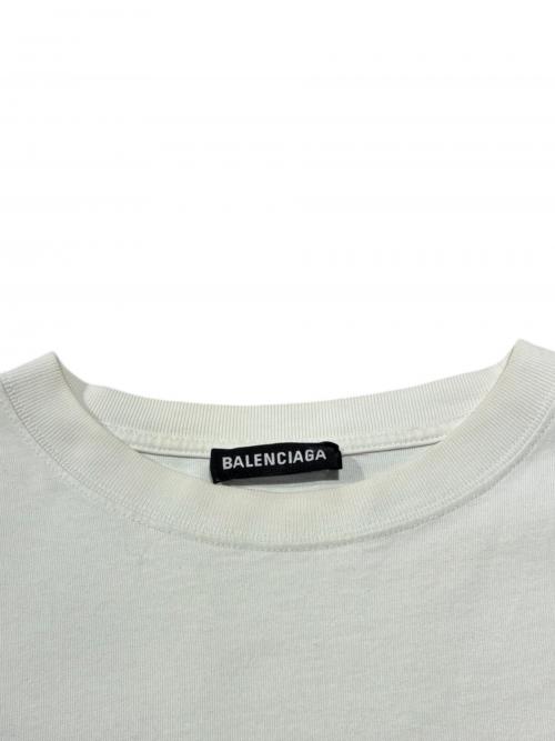 BALENCIAGA（バレンシアガ）BALENCIAGA (バレンシアガ) キャンペーンロゴTシャツ/半袖/620969 ホワイト サイズ:XLの古着・服飾アイテム