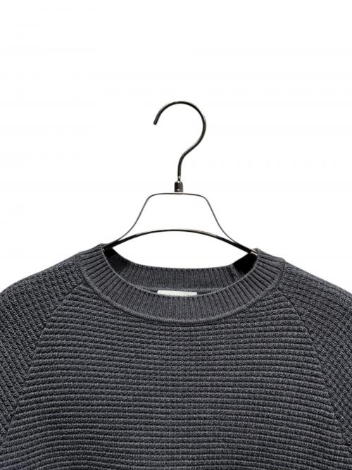 MONCLER（モンクレール）MONCLER (モンクレール) GIROCOLLO/サイドラインウールニット グレー サイズ:Mの古着・服飾アイテム