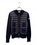 MONCLERモンクレール）の古着「MAGLIONE/ニット切替ジャケット」｜ネイビー