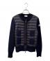 MONCLER（モンクレール）の古着「MAGLIONE/ニット切替ジャケット」｜ネイビー