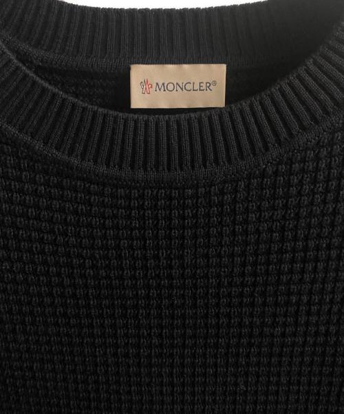 MONCLER（モンクレール）MONCLER (モンクレール) 袖ラインウールニット ネイビー サイズ:Mの古着・服飾アイテム