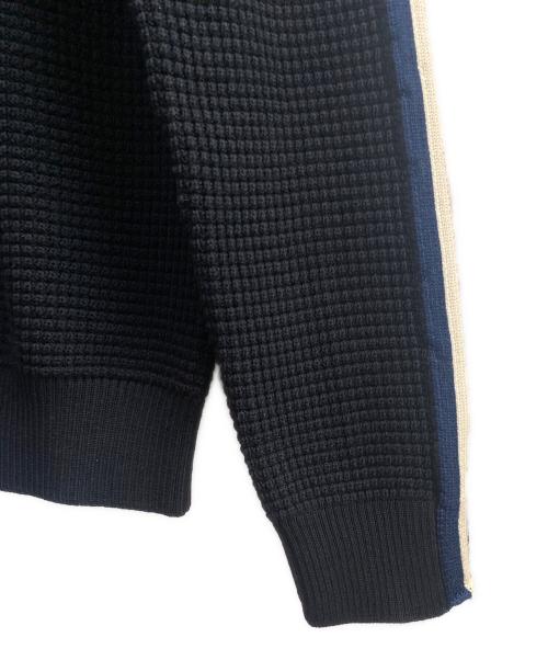 MONCLER（モンクレール）MONCLER (モンクレール) 袖ラインウールニット ネイビー サイズ:Mの古着・服飾アイテム