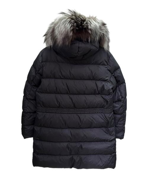 MONCLER（モンクレール）MONCLER (モンクレール) APHROTI /ファー付きダウンコート/シルバーフォックス ブラック サイズ:1の古着・服飾アイテム